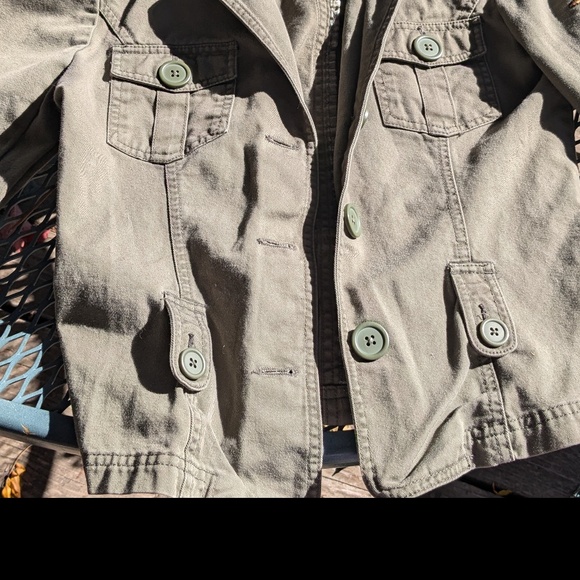 Y2K army green utility inspired jacket - Picture 11 of 13
